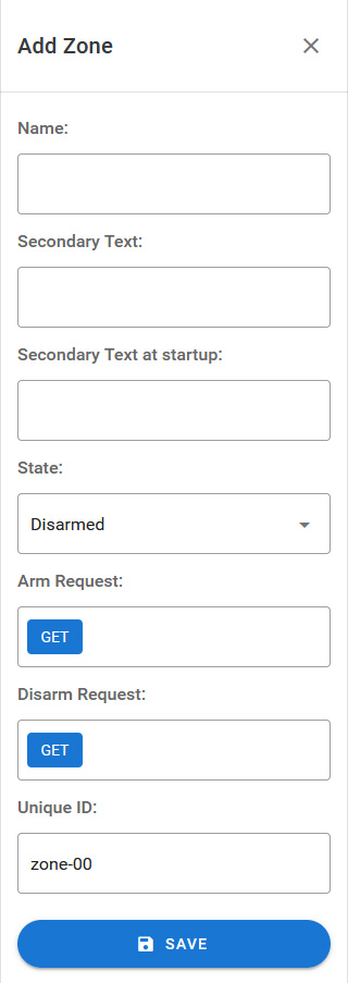 Zone Settings