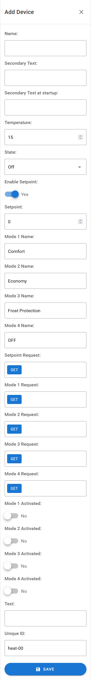 Device Settings