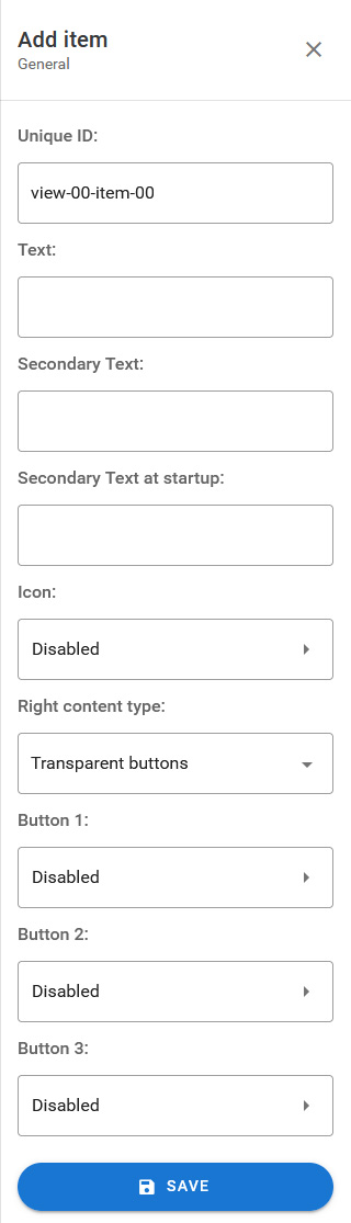 Item Settings